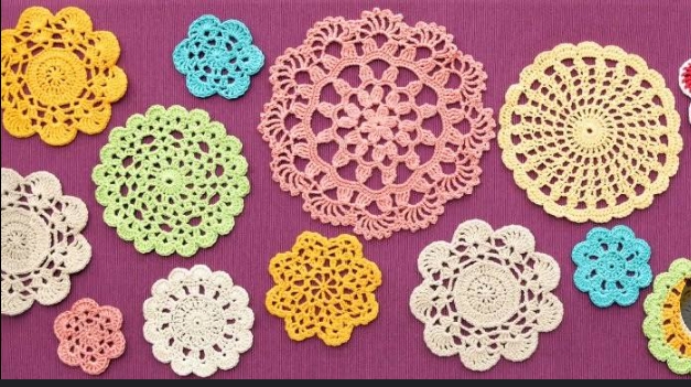 كوستر مج كروشيه هاند ميد الوان